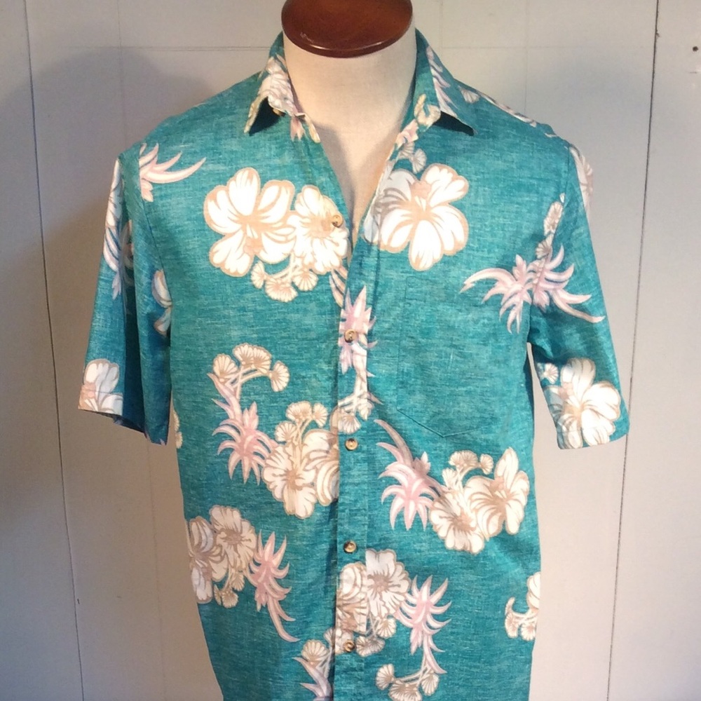 Hawaii ID Vintage Hawaiian Shirt made USA men’s size Large